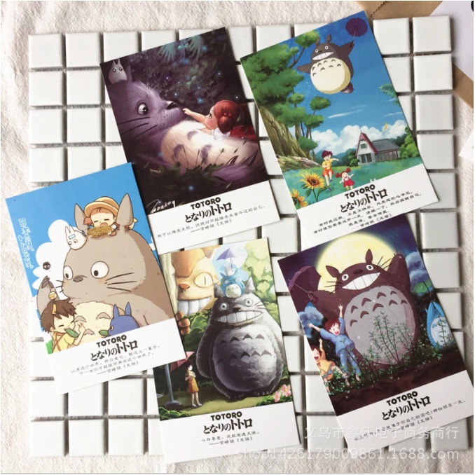 Hộp 36 Post Card Hình Totoro (9.3 x 14.3cm) - Mẫu 1