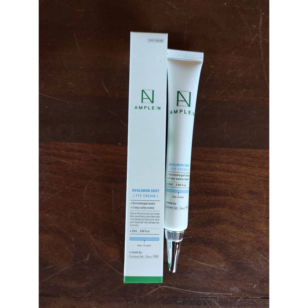 Kem dưỡng mắt bổ sung độ ẩm, trẻ hóa, ngừa nếp nhăn Ample:n Hyaluron Shot Eye Cream 25ml