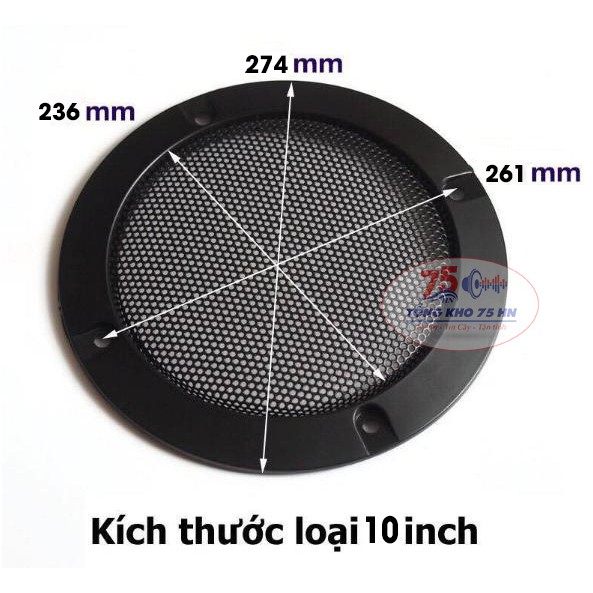 Màng lưới bảo vệ loa từ 6,5 inch đến 10 inch - Màng loa, ê căng loa