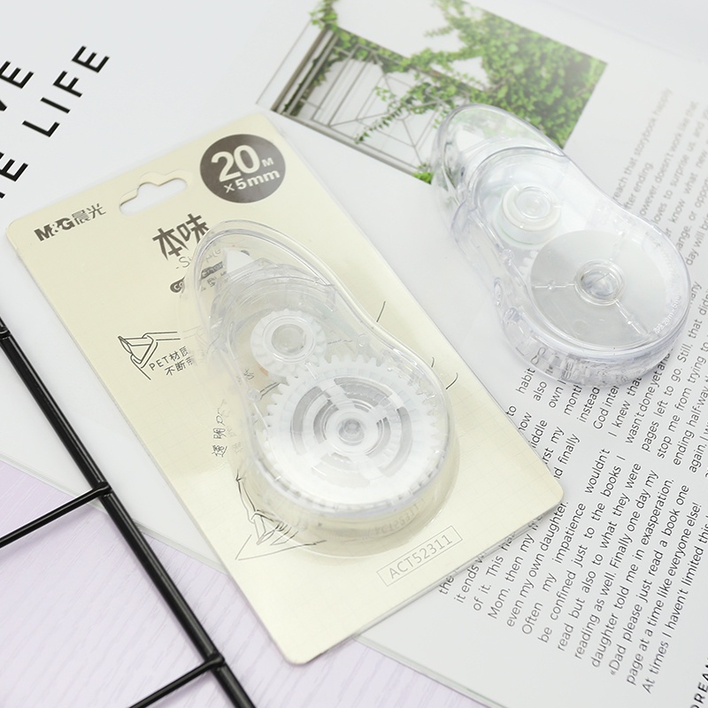 Bút Xóa Kéo Đơn Giản Trong Suốt Cỡ Lớn 20m * 5mm