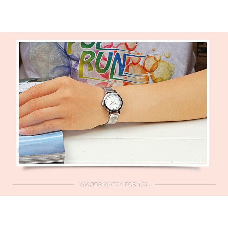 Đồng hồ nữ dây lưới Wwoor 8823 | BigBuy360 - bigbuy360.vn