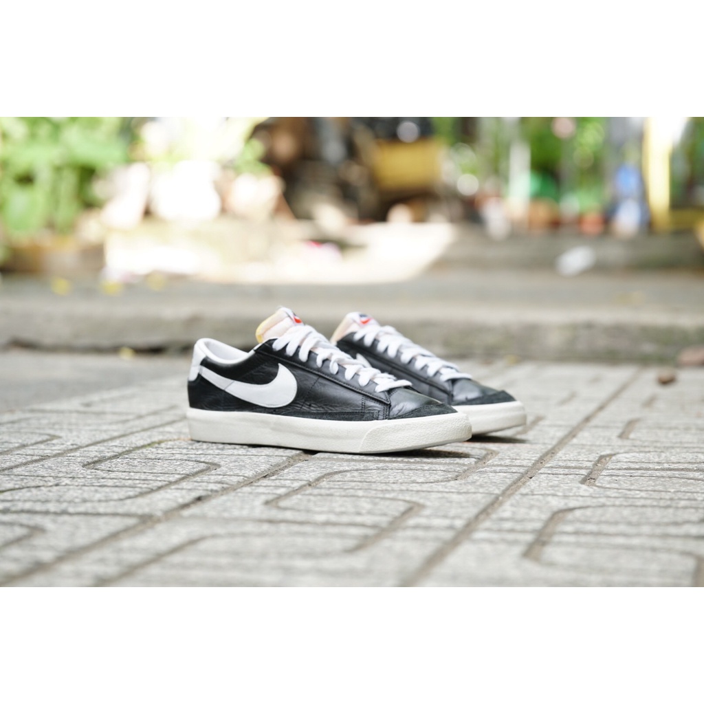Giày Thể Thao BLAZER LOW  77 BLACK / WHITE DA6364-001  GIÀY CŨ CHÍNH HÃNG