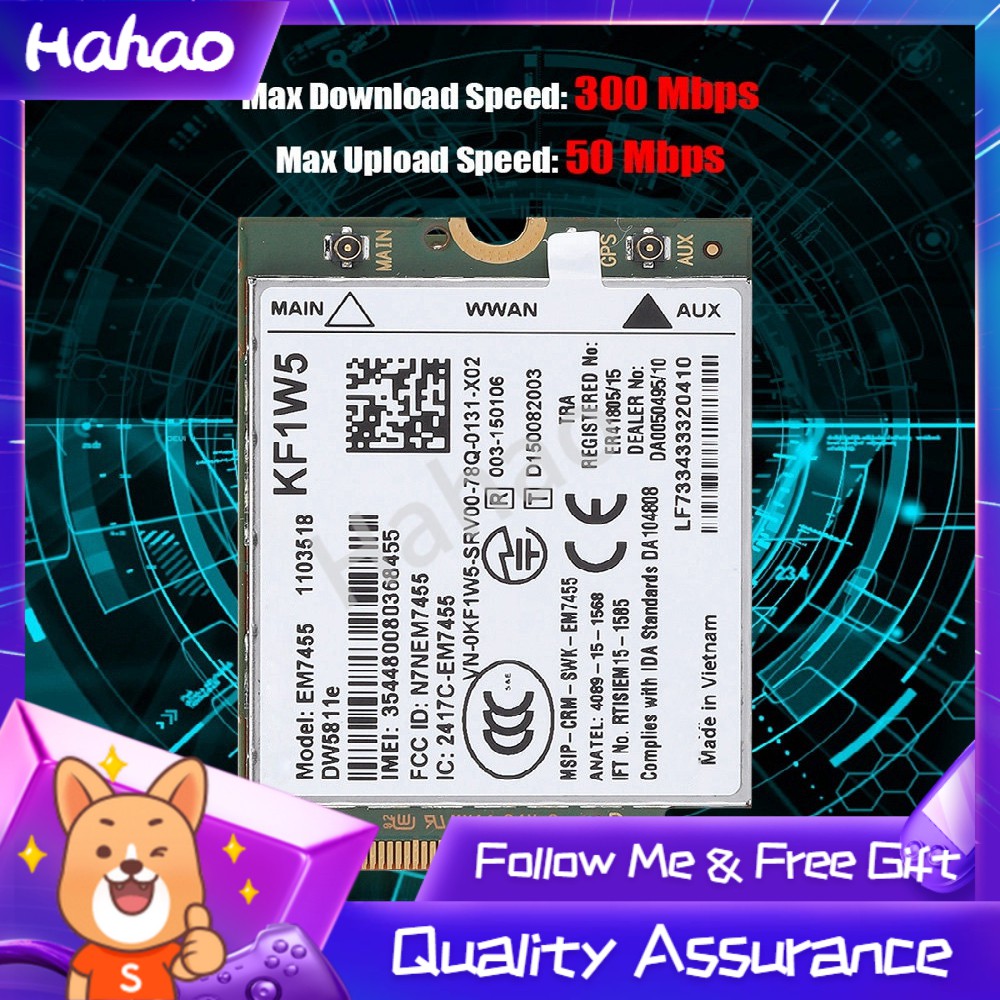 [Seller Recommend] Mô Đun Băng Tần Wwan M2 Ngff Em7455 300m 4g Lte Băng Tần Wwan Cho Dell Sk | BigBuy360 - bigbuy360.vn
