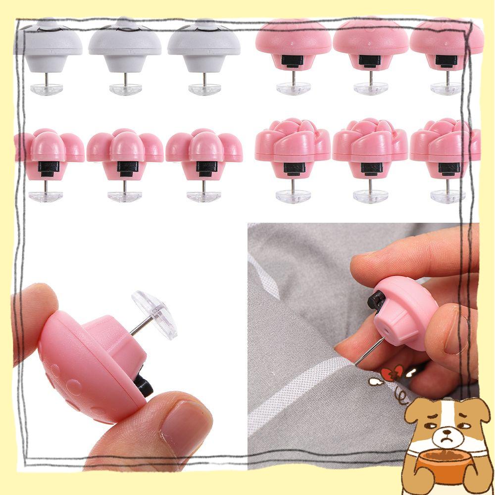 Set 8 Kẹp Cố Định Tấm Trải Giường / Vỏ Chăn Chống Trượt In Họa Tiết Hoa/Gấu Trúc