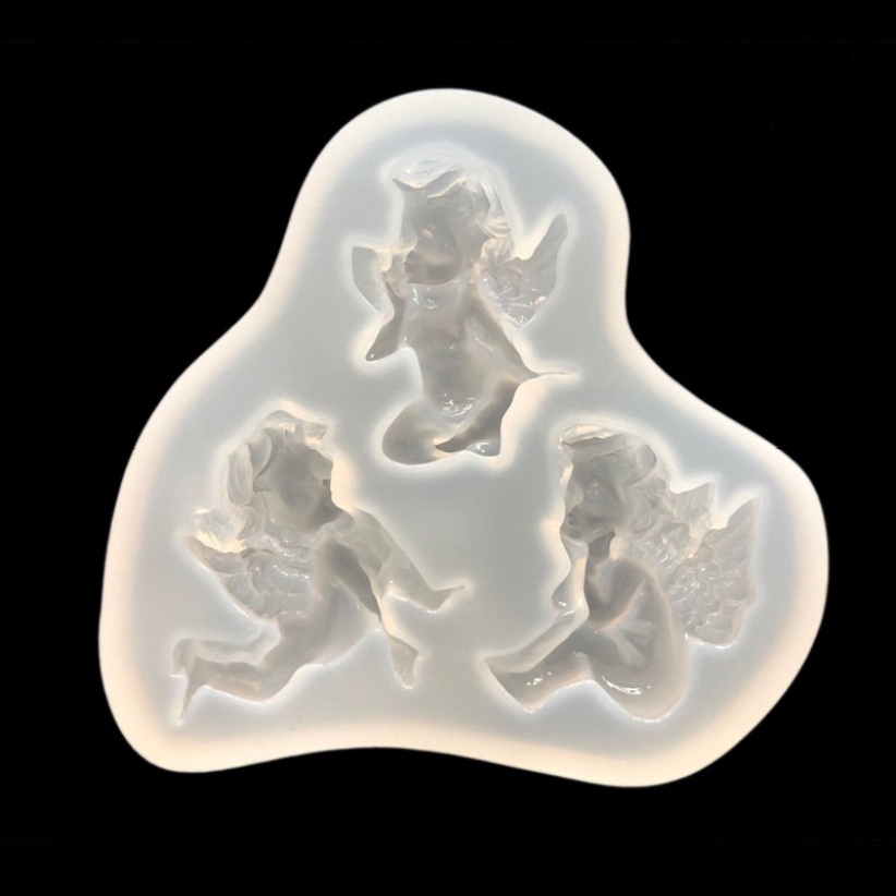 Khuôn nhựa resin họa tiết thiên thần xinh xắn để làm đồ thủ công