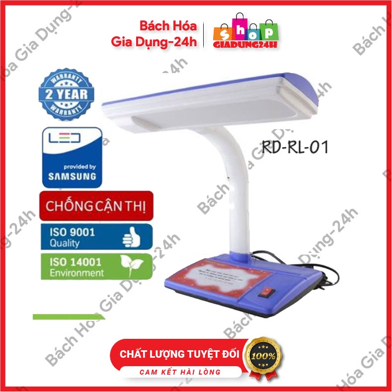 {Bảo hành 1 năm}Đèn học(đèn bàn) chống cận 5W LED Rạng Đông - RL01.LED -Nhiều màu sắc lựa chọn-Giadung24h
