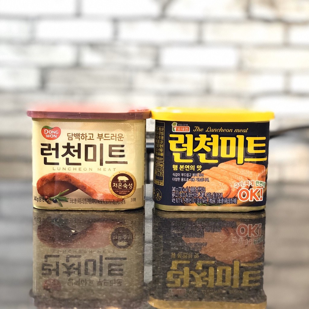 [Đủ Loại] Thịt Spam Hàn Quốc Dongwon Lotte Ham Siêu Ngon Cơm Cân Bằng Dinh Dưỡng 300g-340g