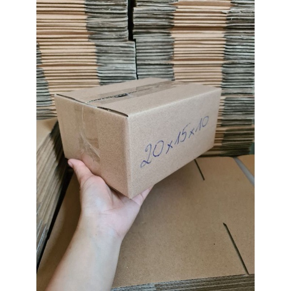 [TOP GIÁ RẺ] [20x15x10] Thùng Hộp Carton Đóng Gói Hàng ,Xưởng Chai Lọ