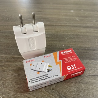 Phích cắm điện thông minh 1 chia 3 sopoka q3t - hg shop