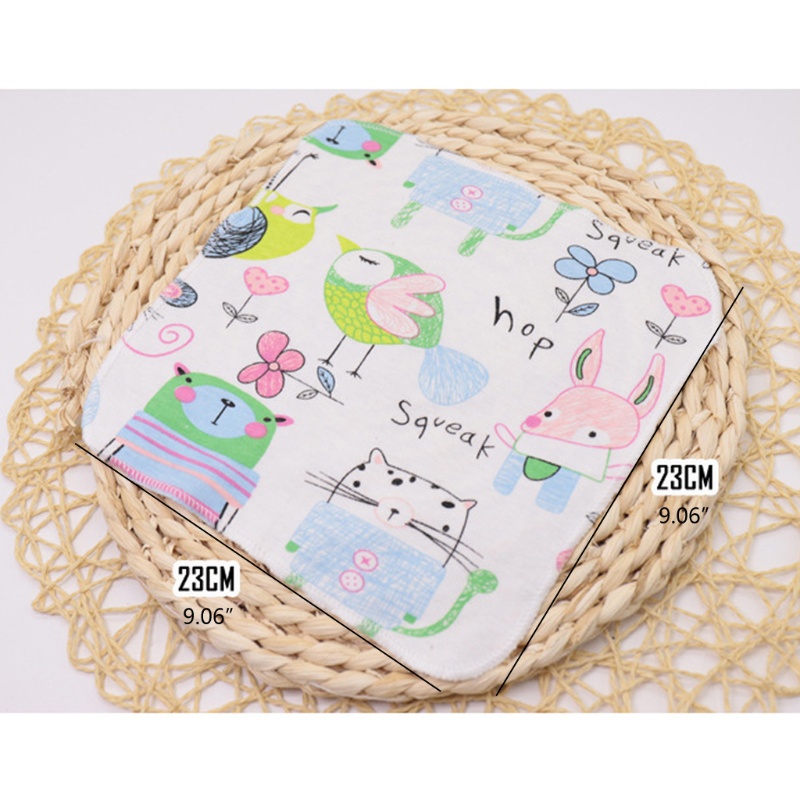 Set 5 Khăn Tắm Cotton Mềm Mại Cho Trẻ Sơ Sinh