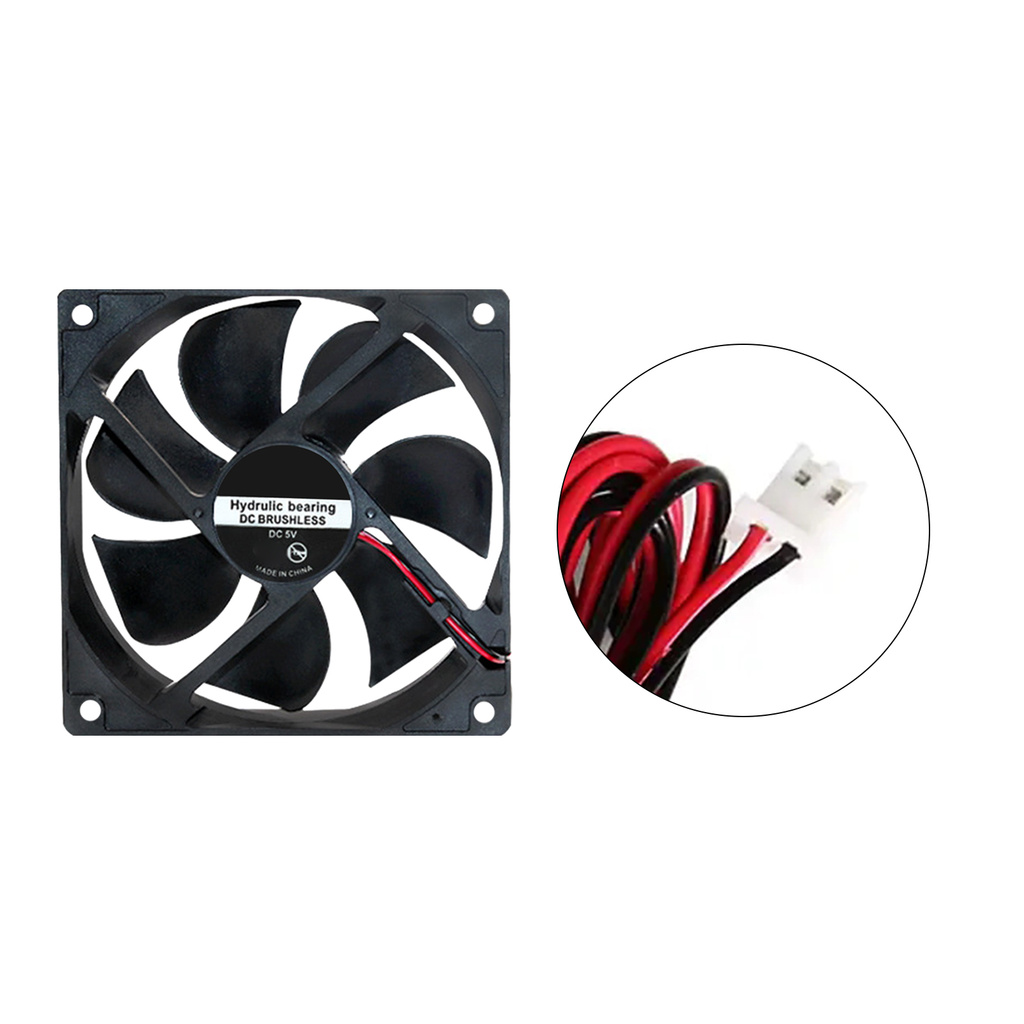 Redbuild 12025 Cooling Fan Efficient Big Air Flow Plastic Sleeve Bearing DC Brushless Radiator Fan for Air Purifier