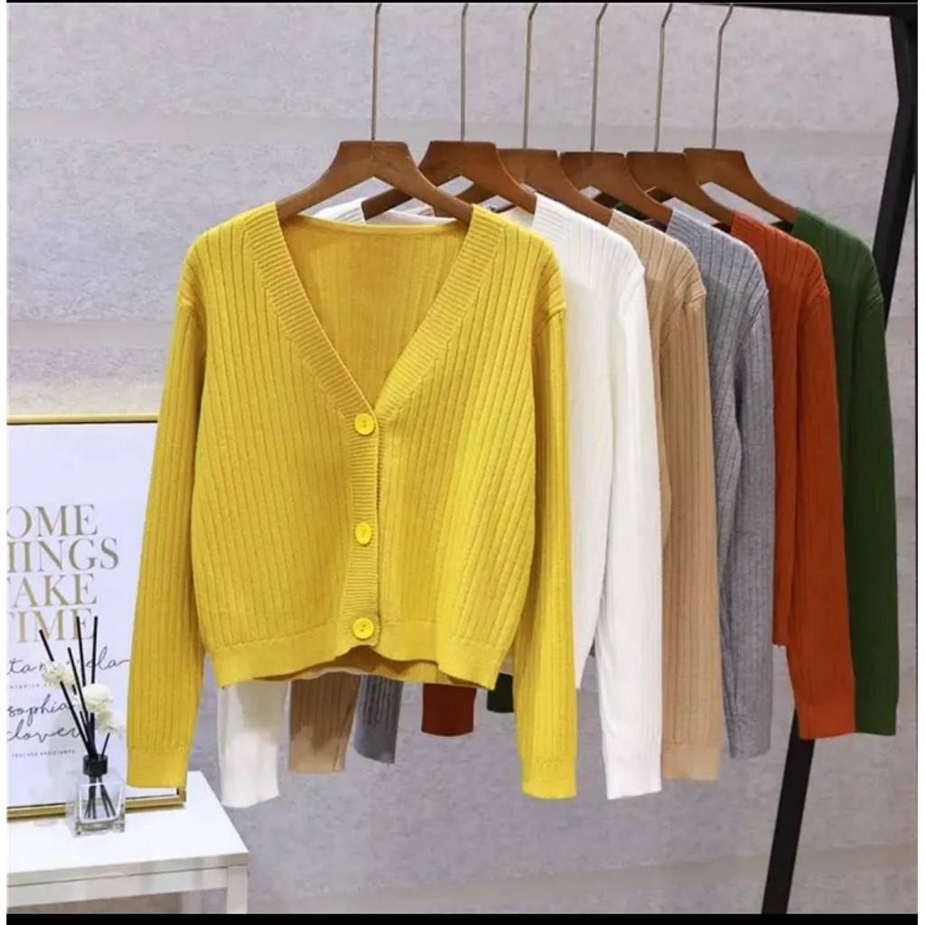 Áo khoác len 💖 FreeShip đơn 50k 💖 Áo len cardigan thu đông ngắn basic 2020 | BigBuy360 - bigbuy360.vn