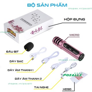 Micro thu âm C7 hát karaoke chính hãng