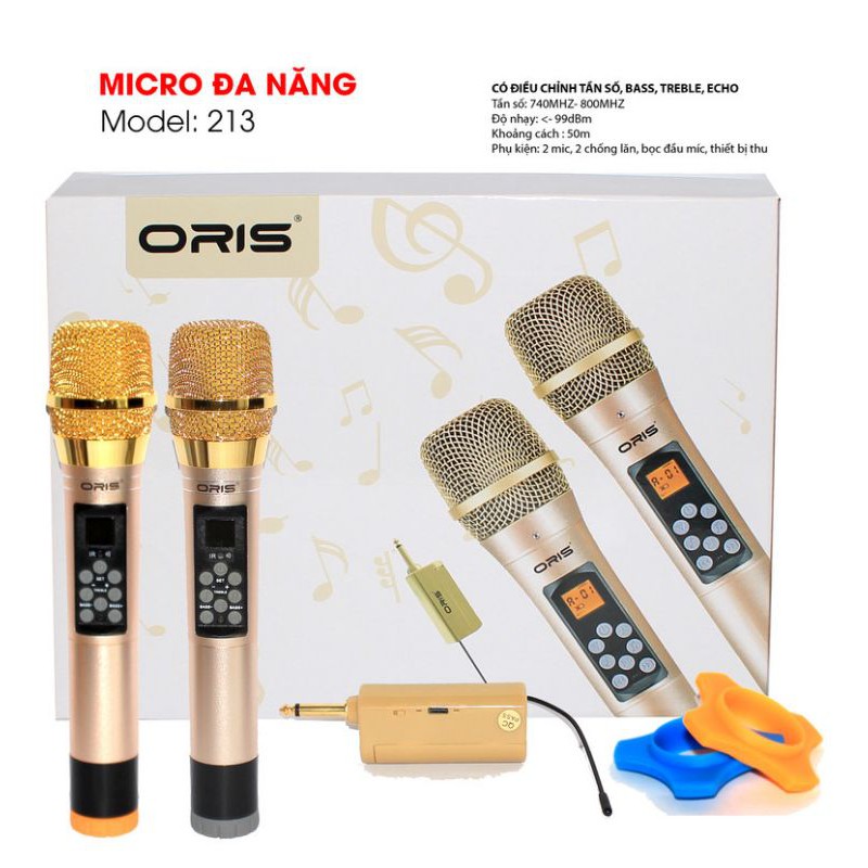 Micro không dây chỉnh được bass treed eco Oris 213