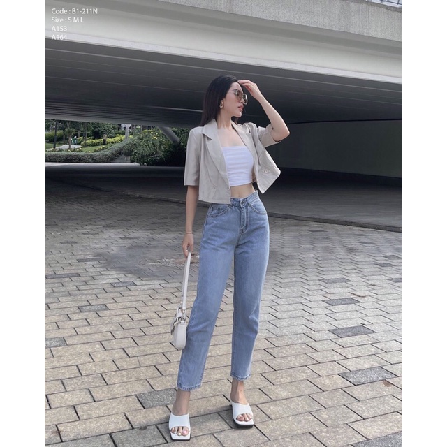 Quần Baggy Jean Trơn Hot Trend  Dream3S B1-211