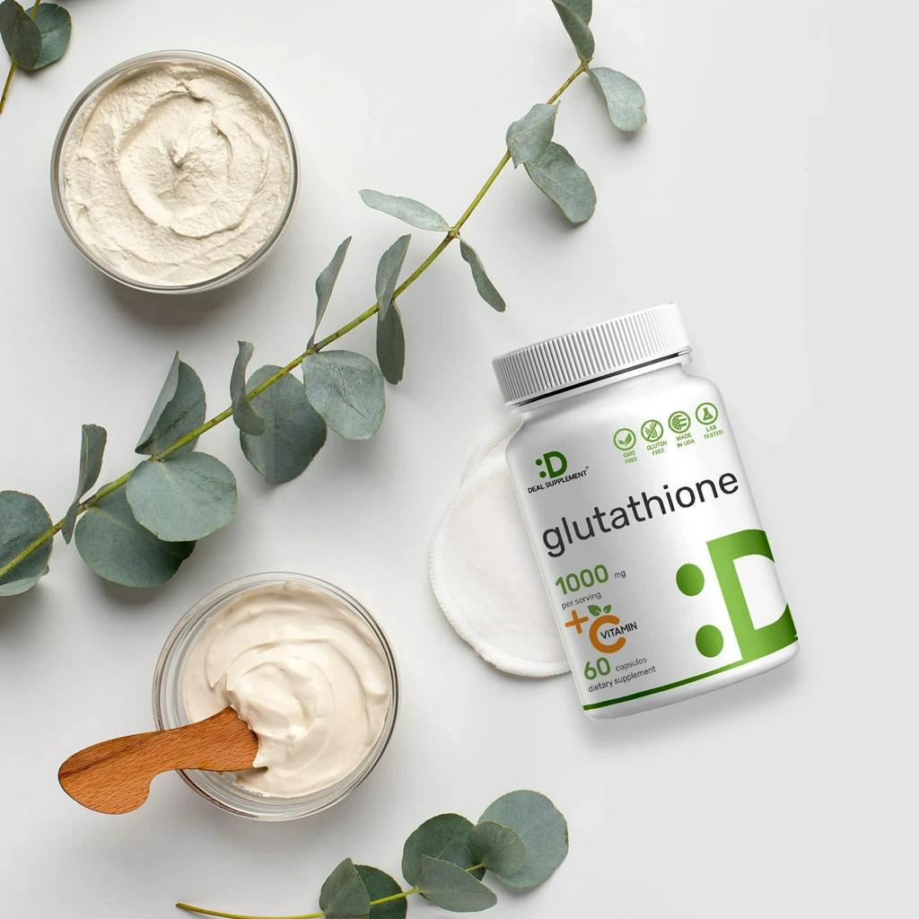 Deal Supplement Glutathione 1000mg + Vitamin C , Viên Uống Giúp Trắng Da (60 Viên)