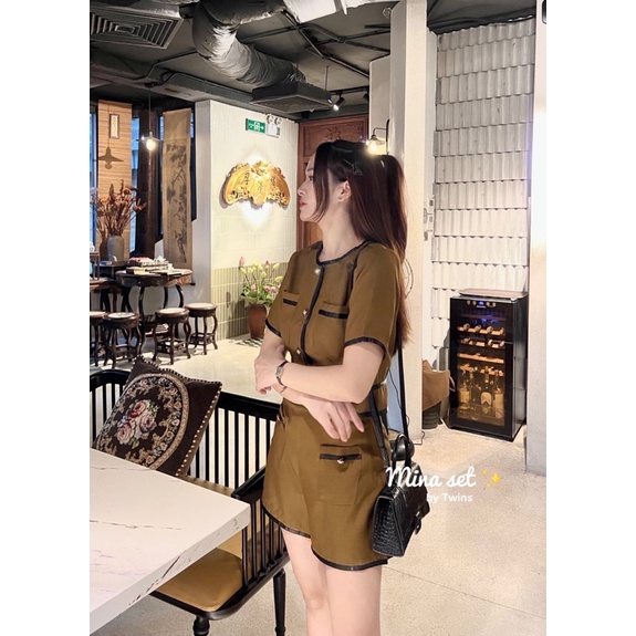 Set đồ nữ chạy viền đen ✨ (Mina set)