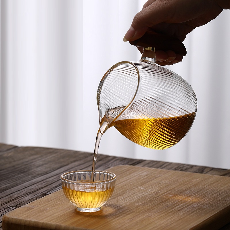 Tống chuyên trà bằng thủy tinh chịu nhiệt Borosilicate cao cấp dung tích 350 ml