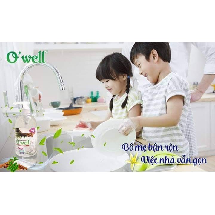 Nước rửa chén thảo dược hương quế O'well
