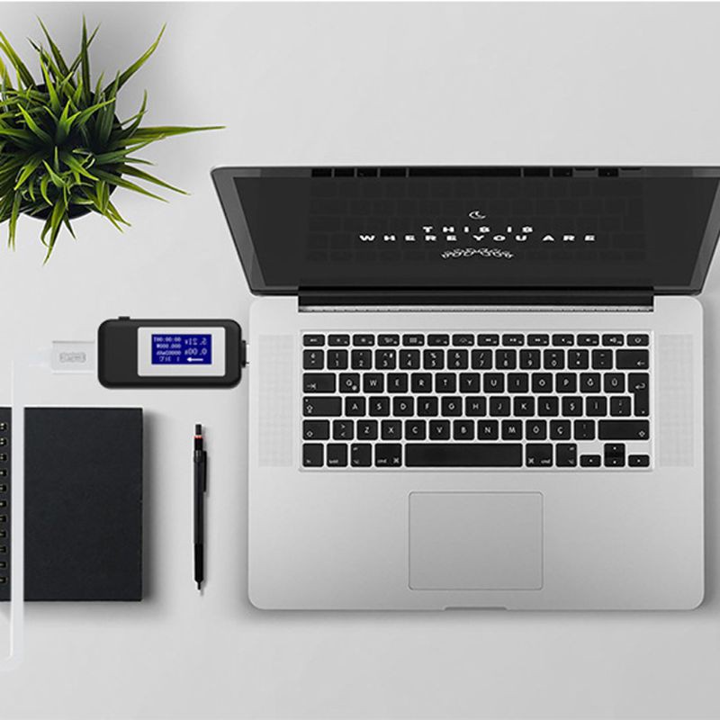 WER Thiết bị kiểm tra nguồn điện USB Type C với màn hình kĩ thuật số LCD đa chức năng với chức năng hẹn giờ