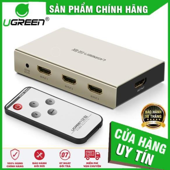 Bộ chia HDMI 1 ra 2 cổng hỗ trợ 4Kx2K full HD 1080P UGREEN 40276 ✔HÀNG CHÍNH HÃNG ✔