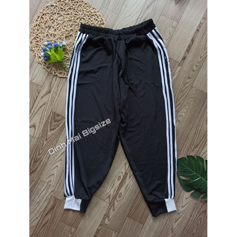 [Bigsize] Quần jogger thể thao bo chân phối sọc Bigsize (65-95 kg) | BigBuy360 - bigbuy360.vn