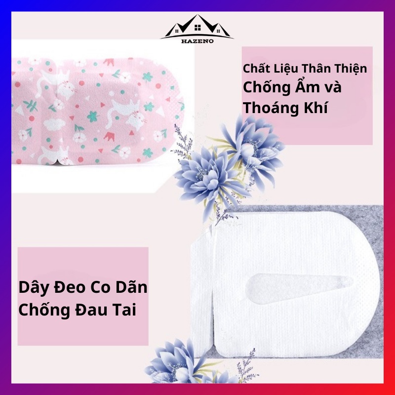 Miếng Chườm Mắt Chườm Nóng Hơi Nước Thư Giãn Giảm Mỏi Mắt Tăng Cường Thị Lực Kiêm Bịt Mắt Ngủ Mặt Nạ Ngủ HAZENO ZN006