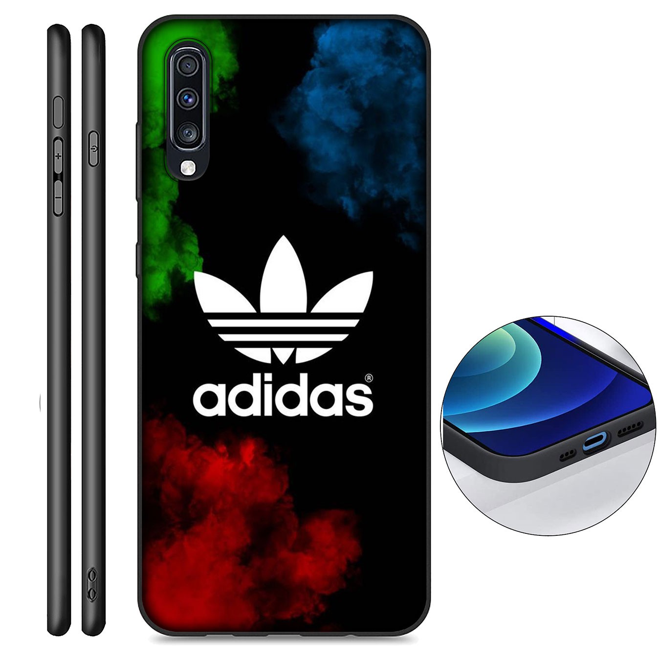 Ốp điện thoại silicon hình cỏ 3 lá adidas B27 cho Samsung Galaxy A11 A31 A10 A20 A30 A50 A10S A20S A30S A50S A71 A51