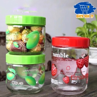Hũ Thủy Tinh Ngâm Hoa Quả, Lọ Thủy Tinh Ngâm Hoa Quả, Lọ Thủy Tinh Để Đồ Khô Nắp Nhựa Xoáy
