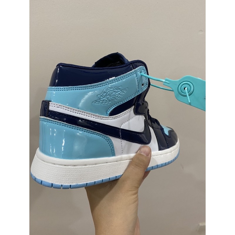 [Mã WAST10K giảm 10K đơn từ 50k] (Fullbox) Giầy Jordan 1 xanh đen bóng cao cổ hàng đẹp siêu rẻ | BigBuy360 - bigbuy360.vn