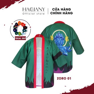 Áo khoác họa tiết Zoro ❤ Hacojany ❤ Áo khoác mỏng phong cách Nhật - Áo Khoác Form rộng đủ size nam nữ