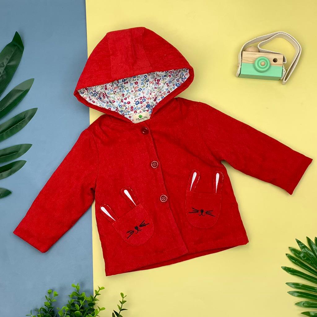 Áo nhung trần bông lót thô hoa LITIBABY size 1/5
