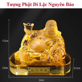 Tượng Phật Di Lặc nguyên bảo tặng vòng cao cấp sang trọng