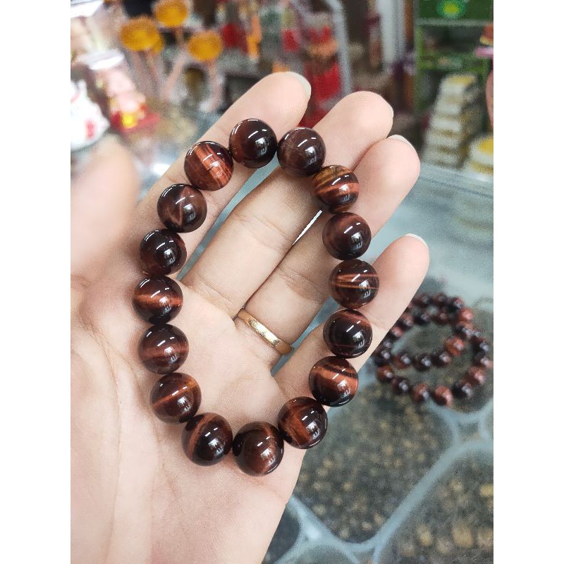 Đá mắt hổ đỏ 12 ly
