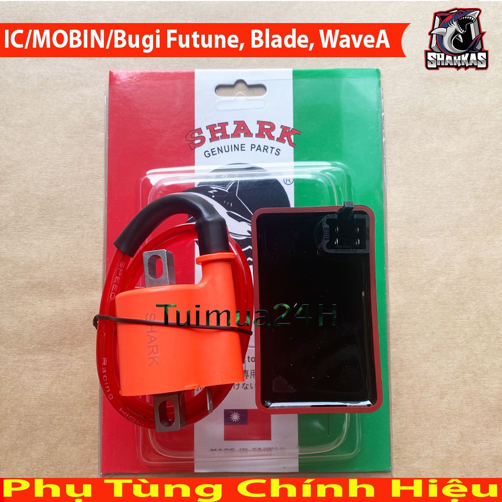 COMBO IC VÀ MOBIN SƯỜN SHARK, BUGI UMA MỞ TUA HONDA WAVE A 110CC , Future 125, Fu Neo, Blade