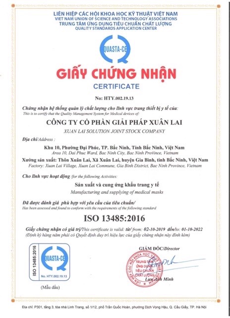 [1 cái] KHẨU TRANG Y TẾ XUÂN LAI CHÍNH HÃNG