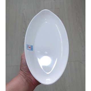Dĩa melamine DOV87 hình chiếc thuyền kiểu Vân Đá Hàng Quốc, Sang trọng -Cao cấp
