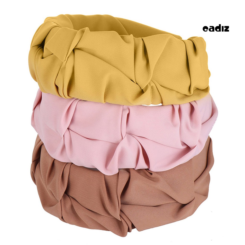 Băng Đô Cài Tóc Màu Trơn Cho Nữ