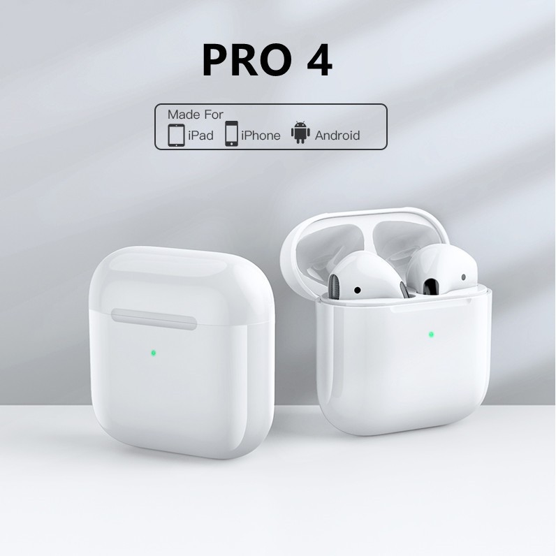 Tai nghe  Bluetooth Pro4 Inpod TWS  5.0 Cảm Biến Vân Tay - Nhỏ Gọn -Giá Đỡ
