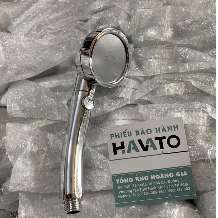 Tay sen tắm tăng áp , Vòi hoa sen tăng áp mạ Crom 3 chế độ có dây sen và đế cài