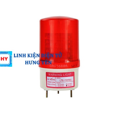 Đèn Quay Cảnh Báo Có Còi 12V - 24V - 220V