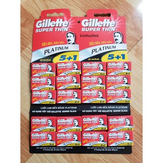 Lưỡi lam gillette gồm 6 cái (1 hộp=6 cái)