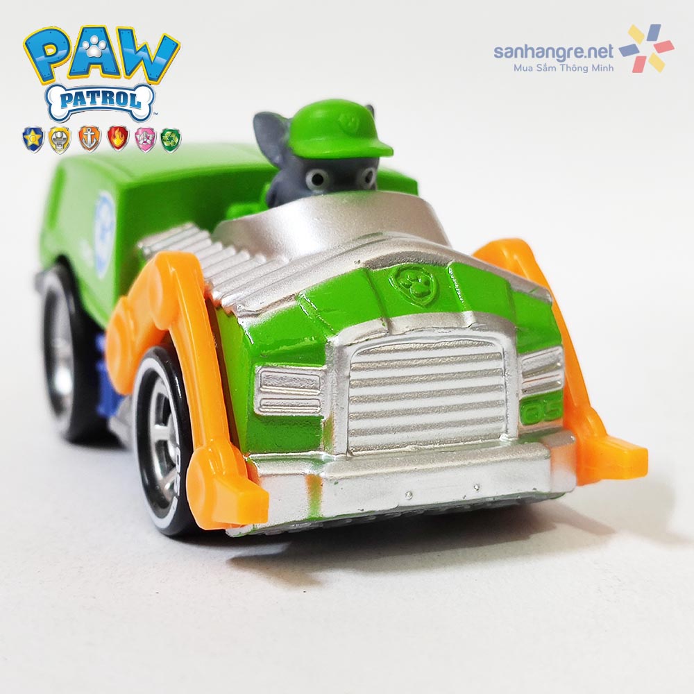 Đồ chơi Paw Patrol xe cứu hộ và chó Rocky Jungle Truck giao mẫu ngẫu nhiên