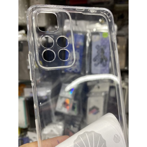 Ốp lưng Xiaomi Redmi Note 11 Pro 5G dẻo siêu trong suốt bảo vệ camera có nút chắn bụi