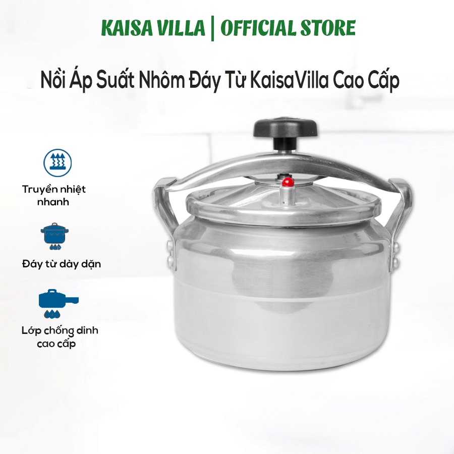 Nồi áp suất nhôm Kaisavilla 5L KV-905, Van xả thông minh, Tiết kiệm tối đa thời gian