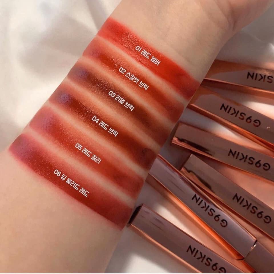 Son kem lì, siêu mịn mượt, lên màu chuẩn Hàn Quốc G9Skin First V-Fit Velvet Tint 3.5g