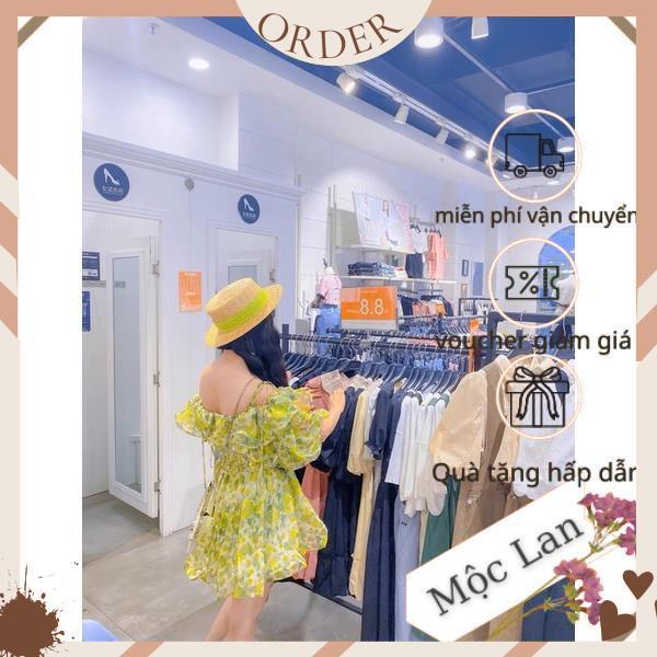 (MộcLan ORDER) Váy hoa trễ vai ca sĩ Hoà Minzy mặc cực xinh đẹp có ảnh thật | BigBuy360 - bigbuy360.vn