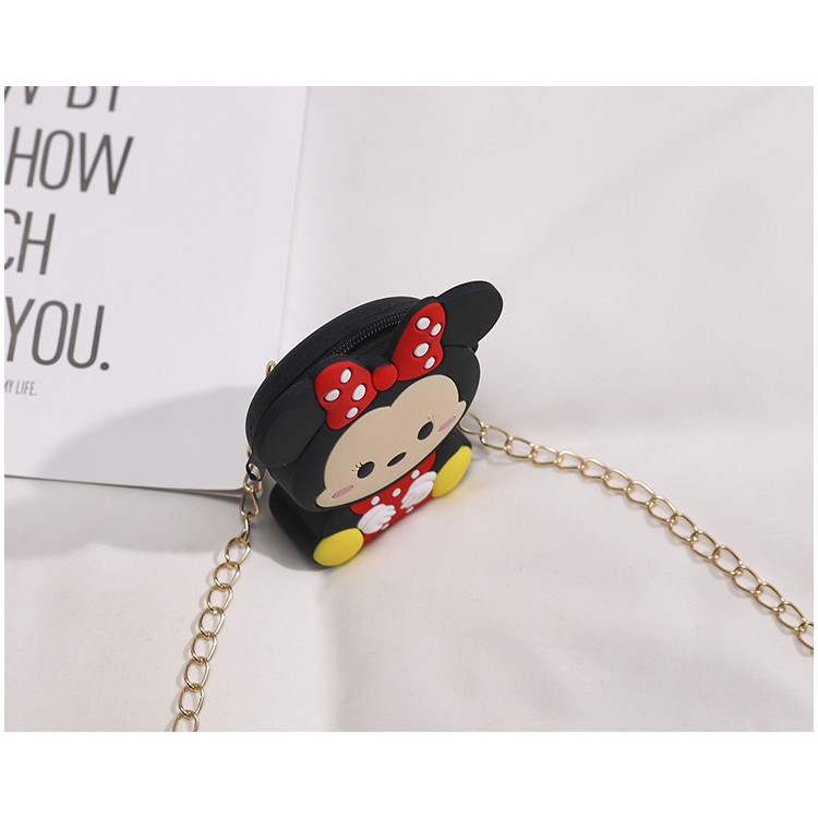Túi Đeo Chéo Silicone MICKEY/MINNIE Cao Cấp Siêu Mềm - Hàn Quốc