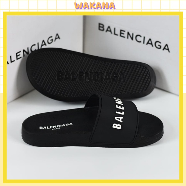 Dép balenciaga nữ quai ngang trắng hồng unisex hàng hottrend 2022 WAKANA BL012