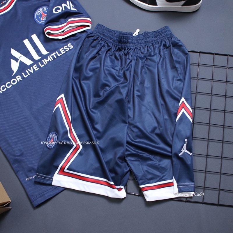 Bộ quần áo đá banh CLB PSG màu tím than mùa 2021 hàng cao cấp thailand